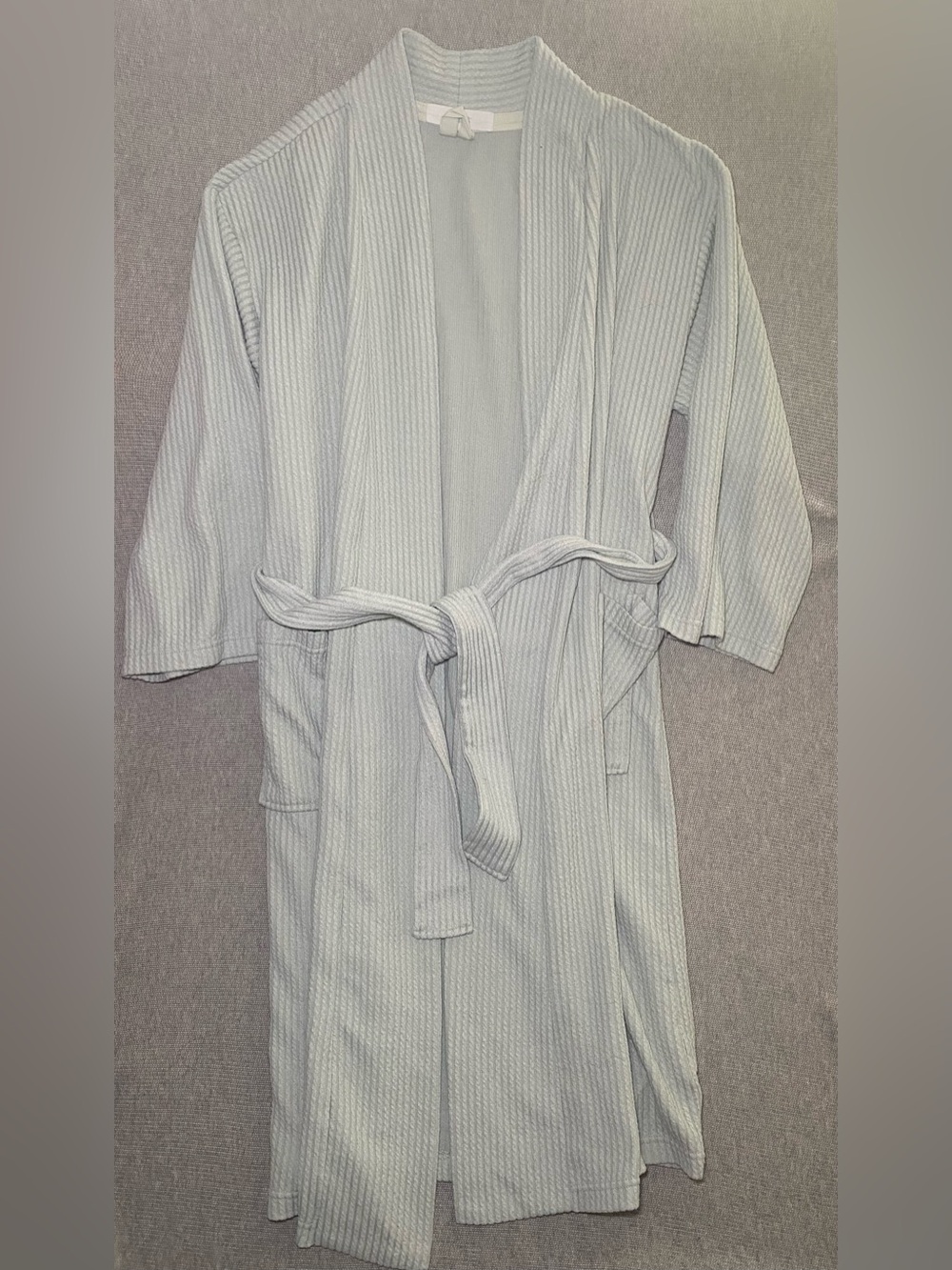 BLISS Spa Light Green Robe Women L/XL Ribbed